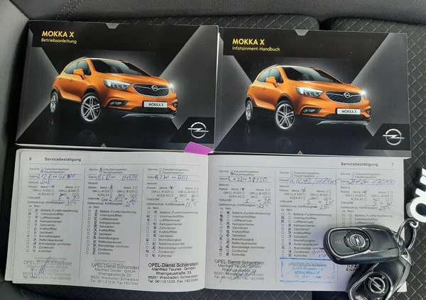 Opel Mokka cena 62000 przebieg: 141404, rok produkcji 2016 z Świętochłowice małe 742